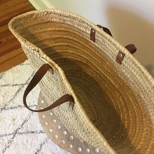 Vintage Bags - Vintage Straw Woven French Market Basket Vintage Bags - Vintage Straw Woven French Market Basket